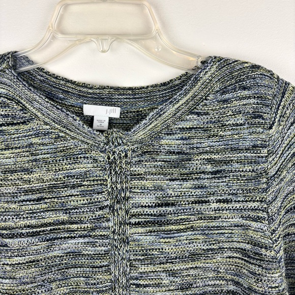 J Jill  black/white marled variegated tunic sweater-Woman’s MP - Picture 6 of 13
